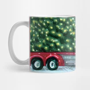 Christmas Truck Pass By Wonderful Christmas Trees Farming Through The Year Mug